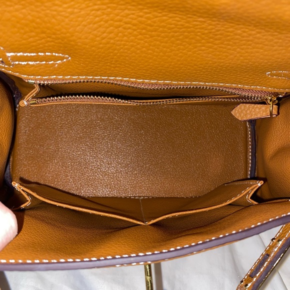 handbag crave Bags Handbag Crave Ava 25 Tan With White Stitching